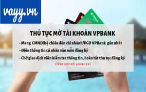 thủ tục mở tài khoản ngân hàng vpbank