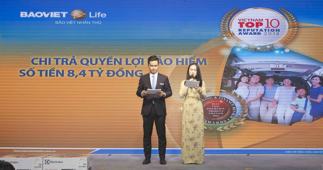 Bảo Việt nhân thọ tổ chức lễ chi trả quyền lợi bảo hiểm nhân thọ